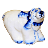 Ск. Белый медведь 13см (гжельАкв)