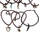 Ожерелье плетеное с подвеской