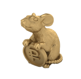 Мышка с монетой