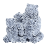 Медведица с медвежатами 2 (мрамолит)