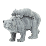 Медведица с медвежонком идет (мрамолит)