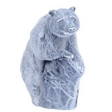 Медведь бурый на камне (мрамолит)