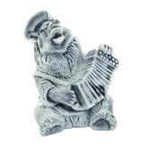 Медведь играет на гармошке (мрамолит)